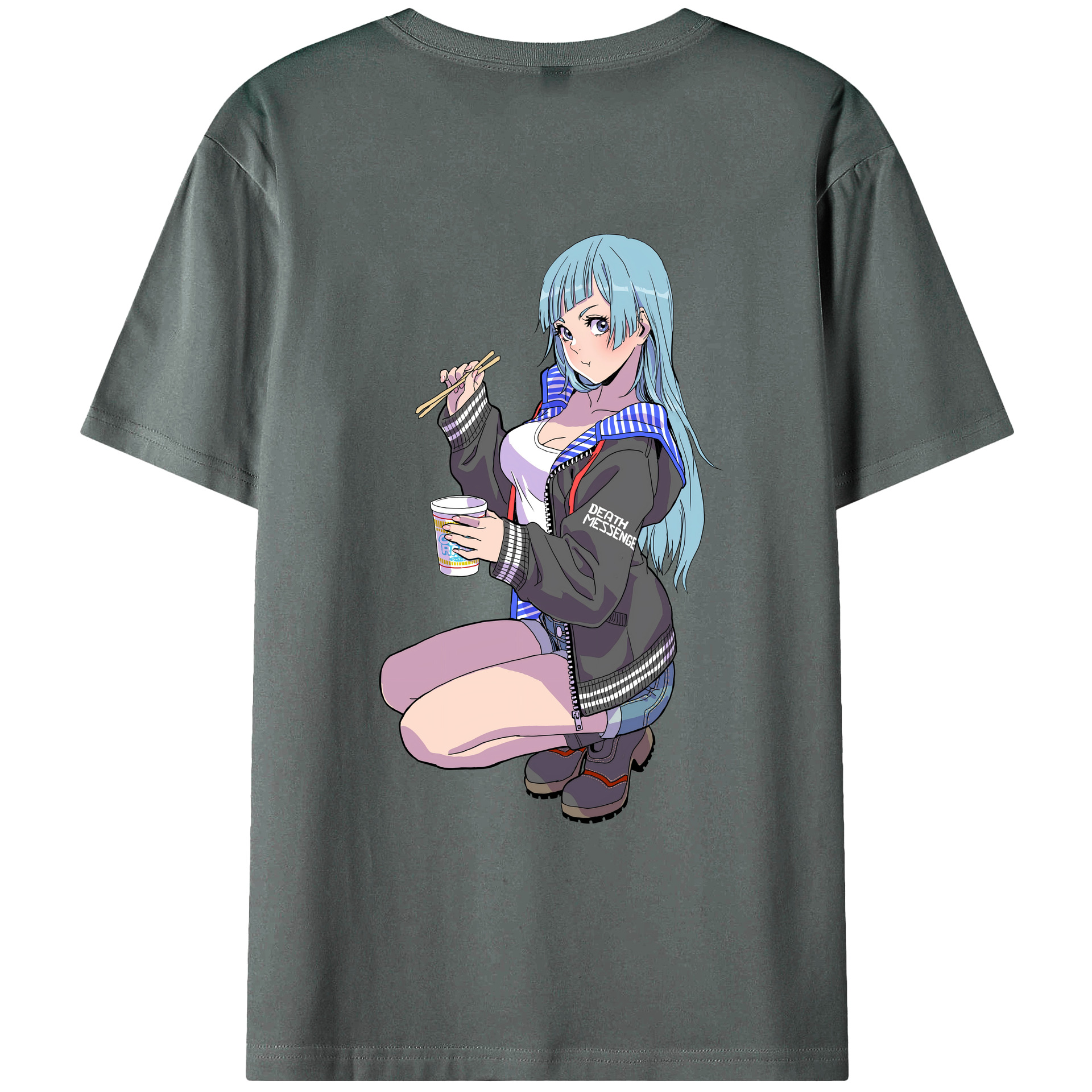 （画像用） 呪術廻戦 Jujutsu Kaisen 綿100％ メンズ半袖Tシャツ（バックプリント） 通気性